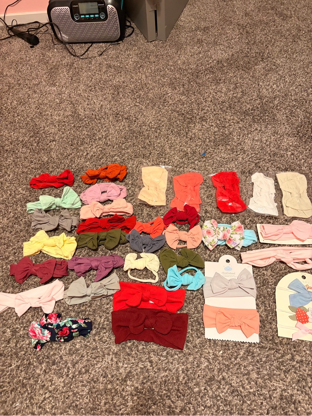 36 Baby Bow Headband Set - Assorted Colors